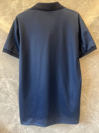 Gucci monogram polo shirt with navy accents