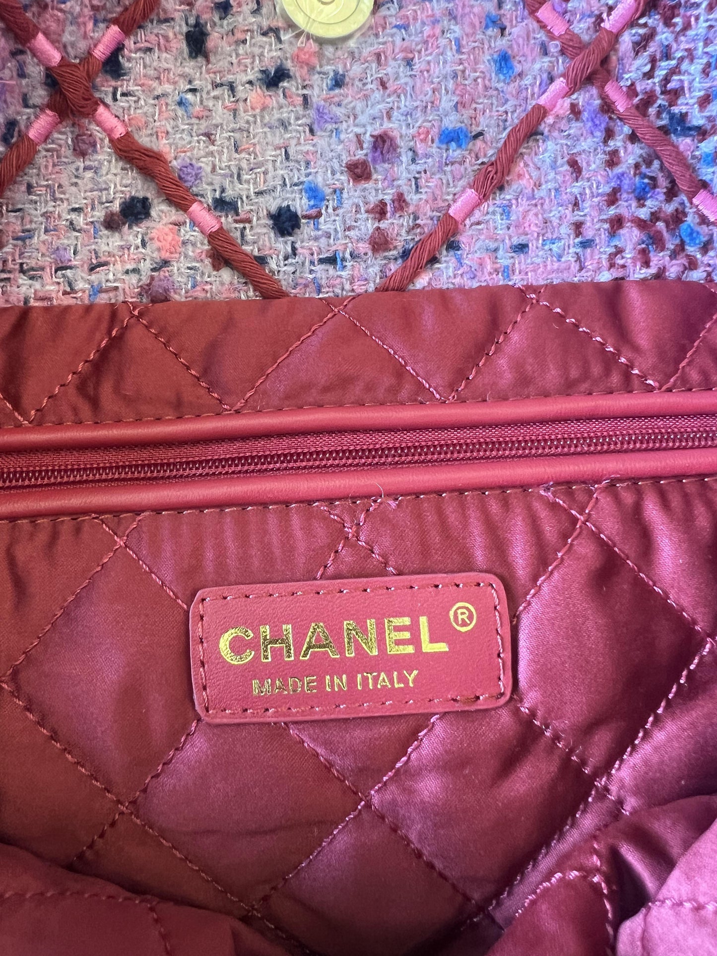 Chanel tote shopping bag as3261 hot pink