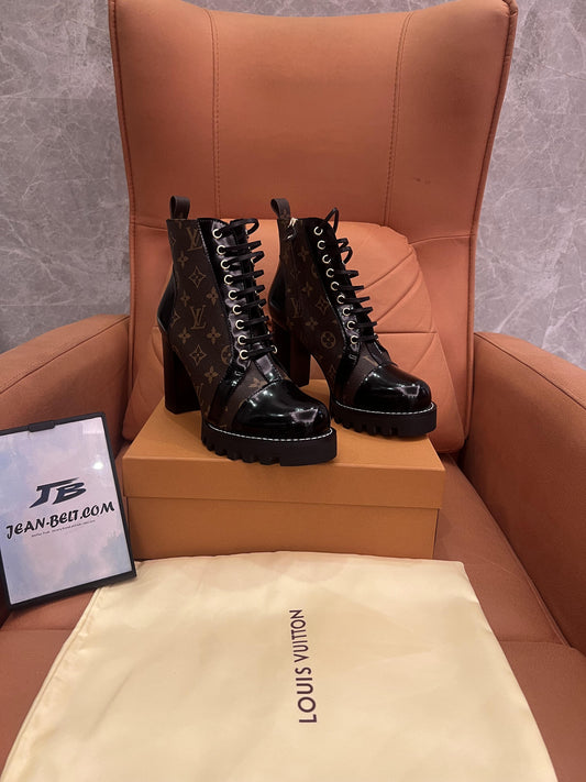 Louis Vuitton monogram canvas Star Trail ankle boots