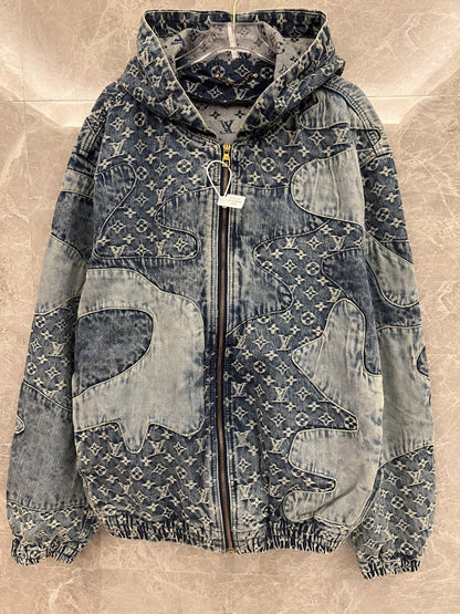 Louis Vuitton monogram patchwork denim jacket