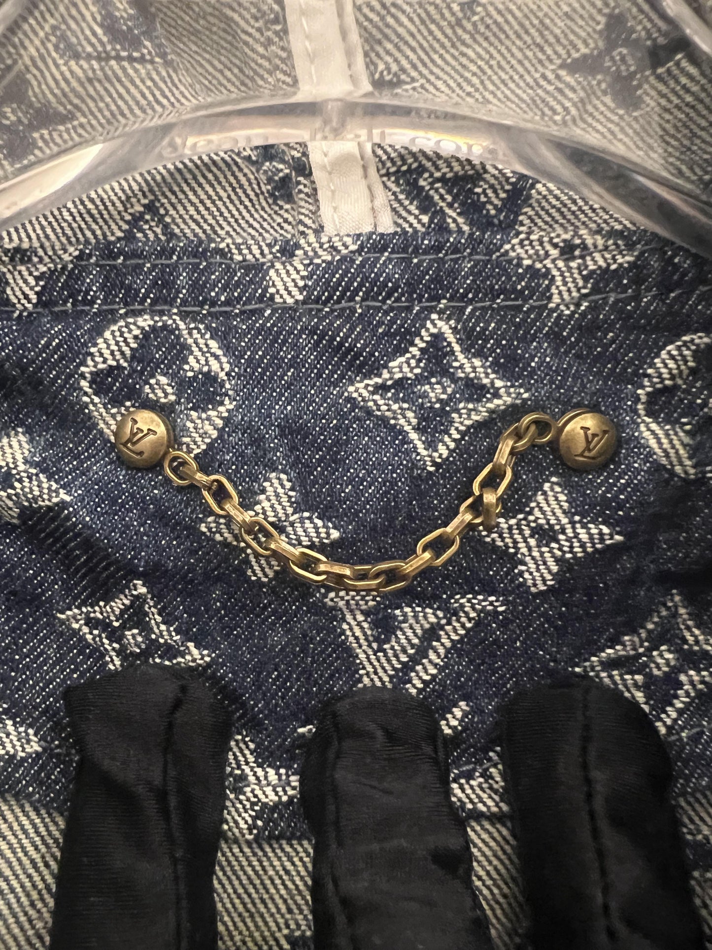 Louis Vuitton monogram patchwork denim jacket