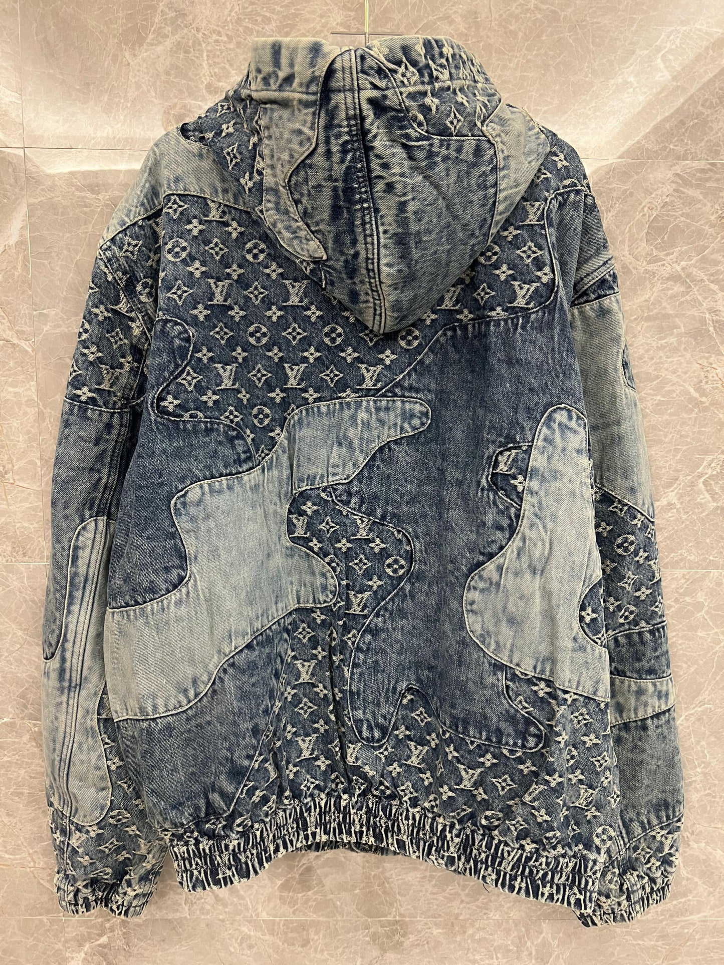 Louis Vuitton monogram patchwork denim jacket