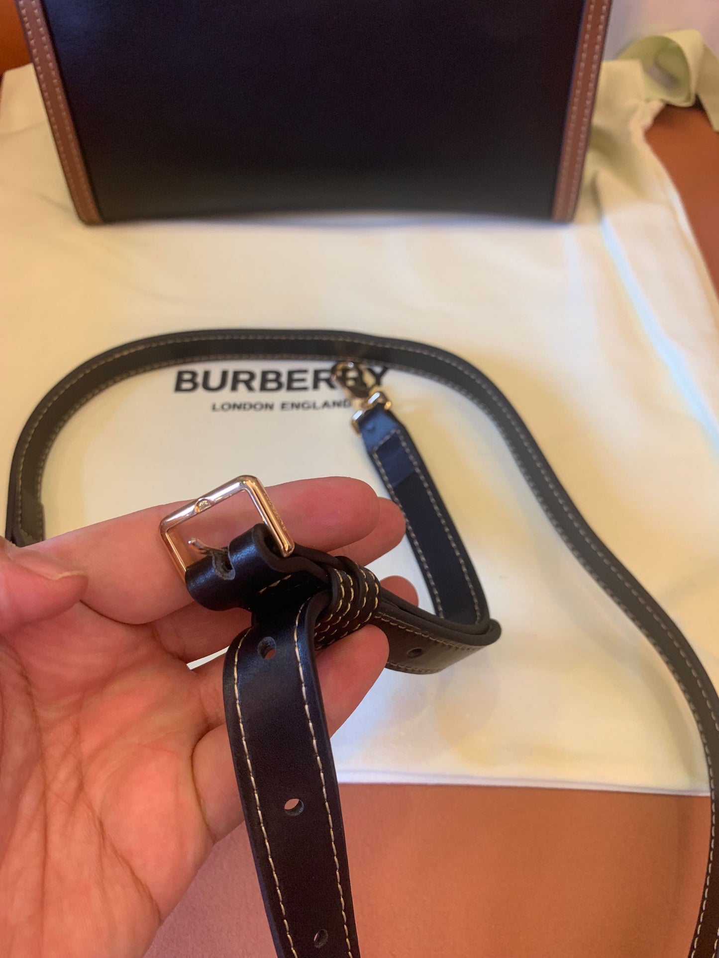 Burberry title tote