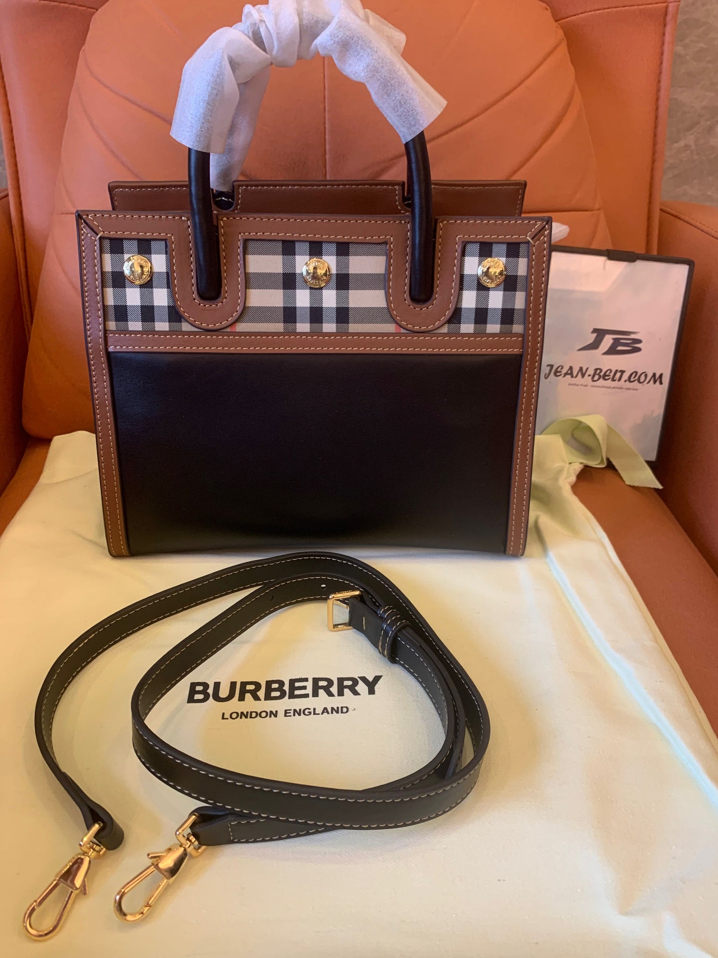 Burberry title tote