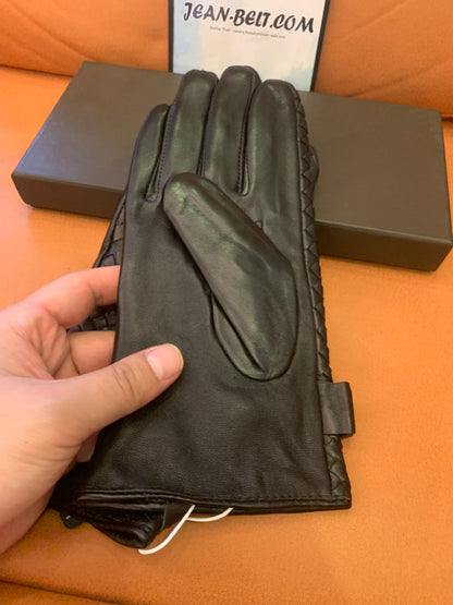 Bottega Veneta intrecciato gloves -adjustable strap