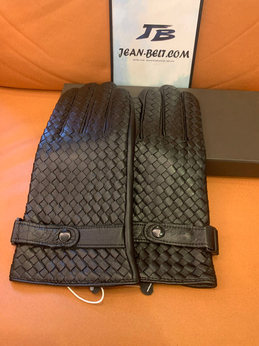 Bottega Veneta intrecciato gloves -adjustable strap