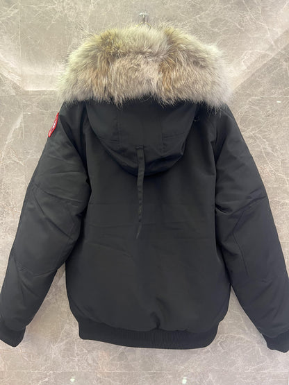 Canada Goose bomber jacket-fur-trimmed