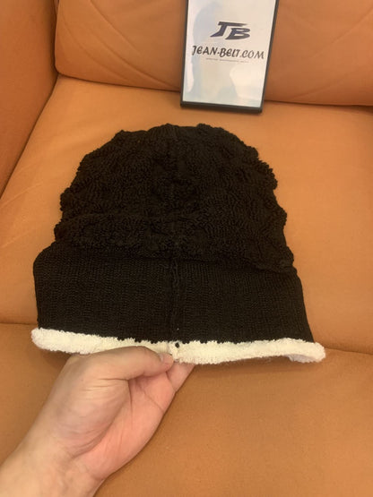 Chanel knit beanie with embroidered logo