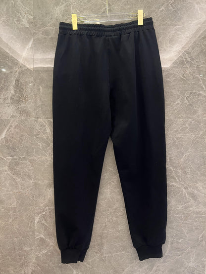 Balmain Paris black sweatshirt and joggers set - luxury loungewear