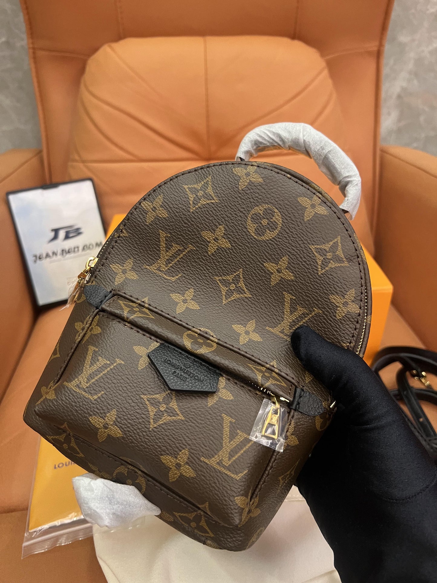 Louis Vuitton classic monogram palm springs mini backpack