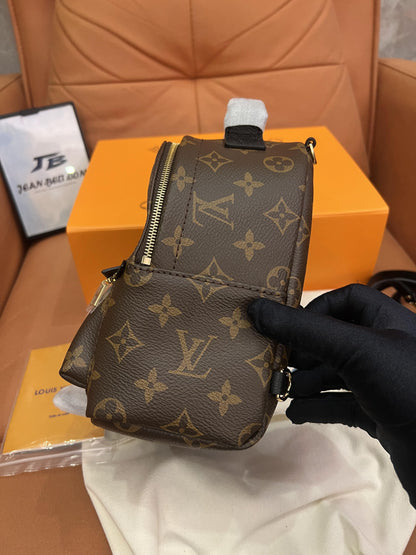 Louis Vuitton classic monogram palm springs mini backpack