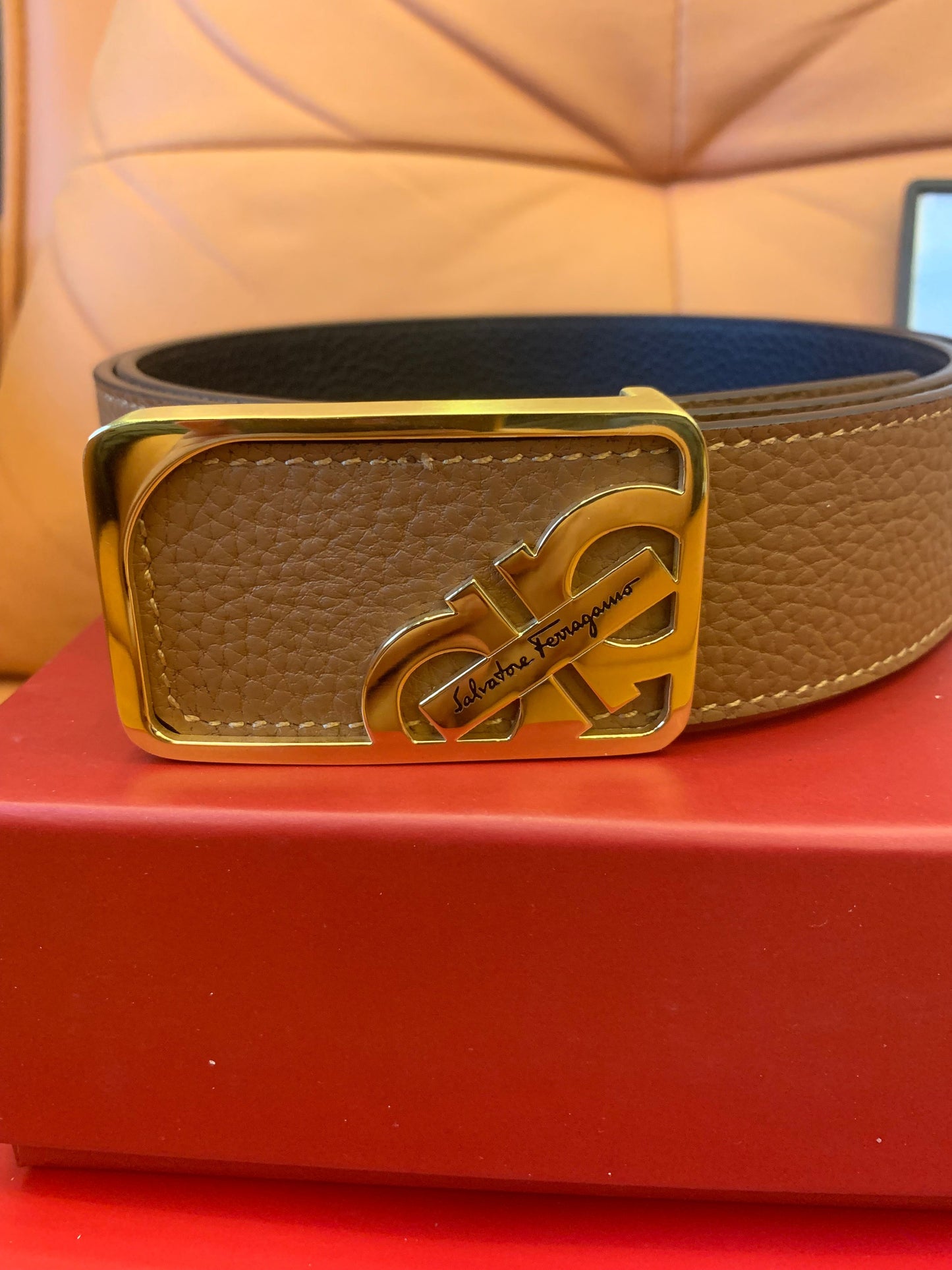 Salvatore Ferragamo reversible gancini belt