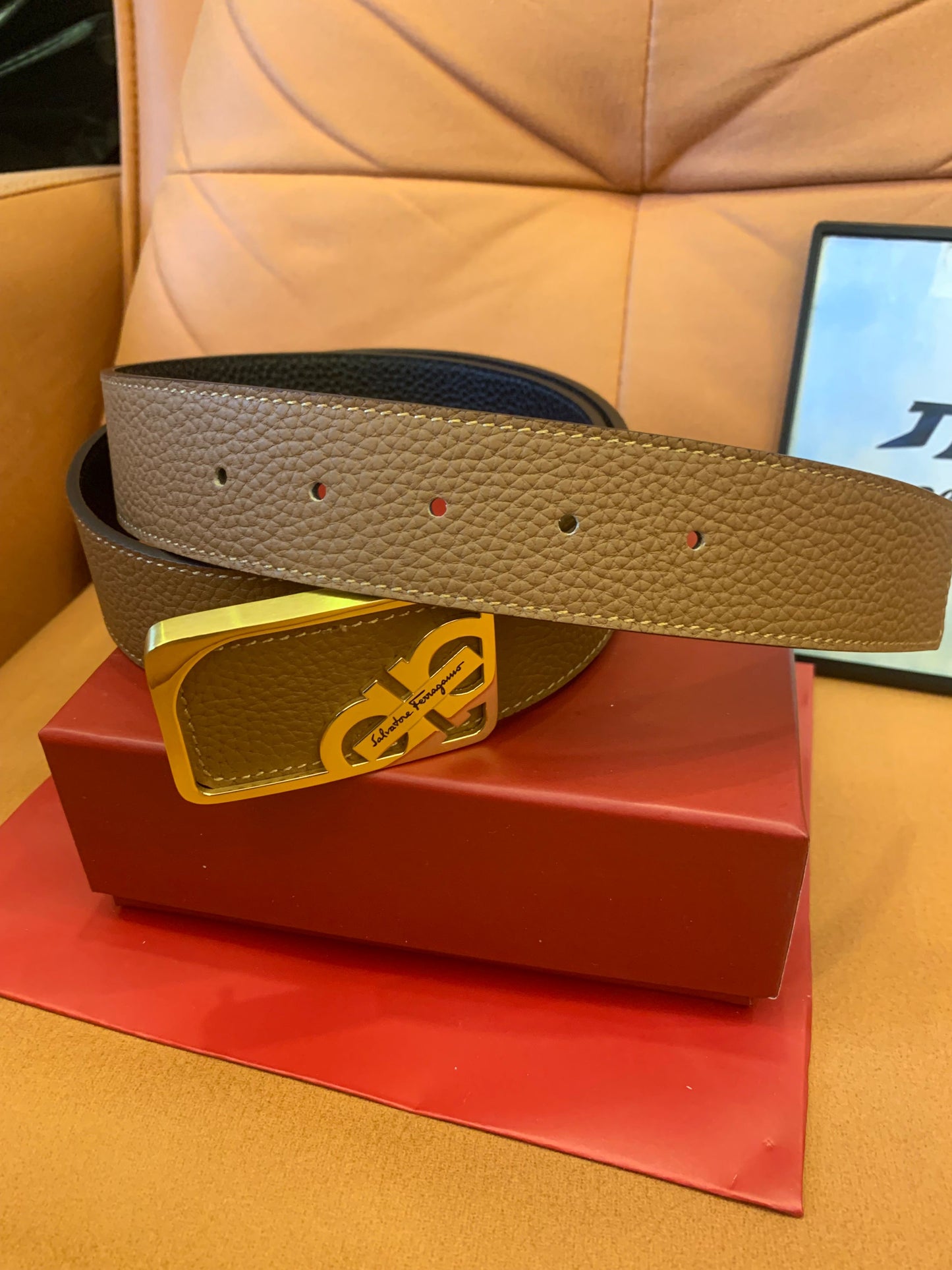 Salvatore Ferragamo reversible gancini belt