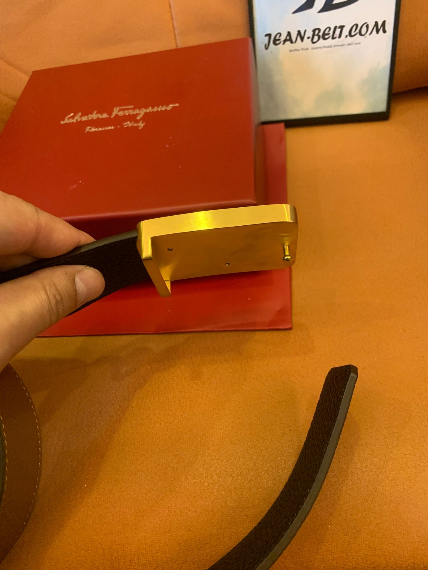 Salvatore Ferragamo reversible gancini belt