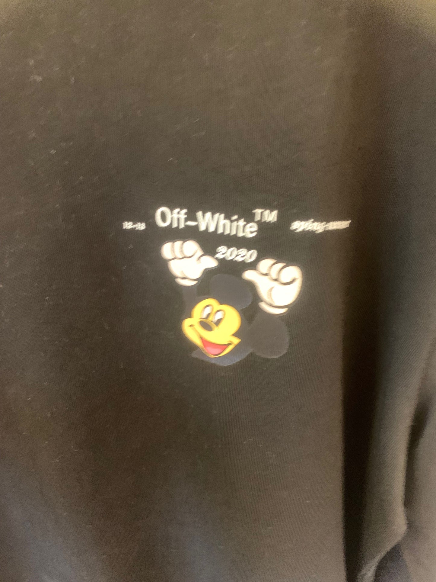 Off-White mickey mouse long-sleeve t-shirt