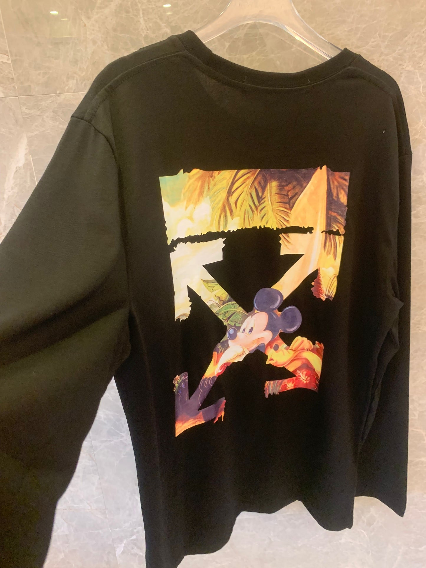 Off-White mickey mouse long-sleeve t-shirt