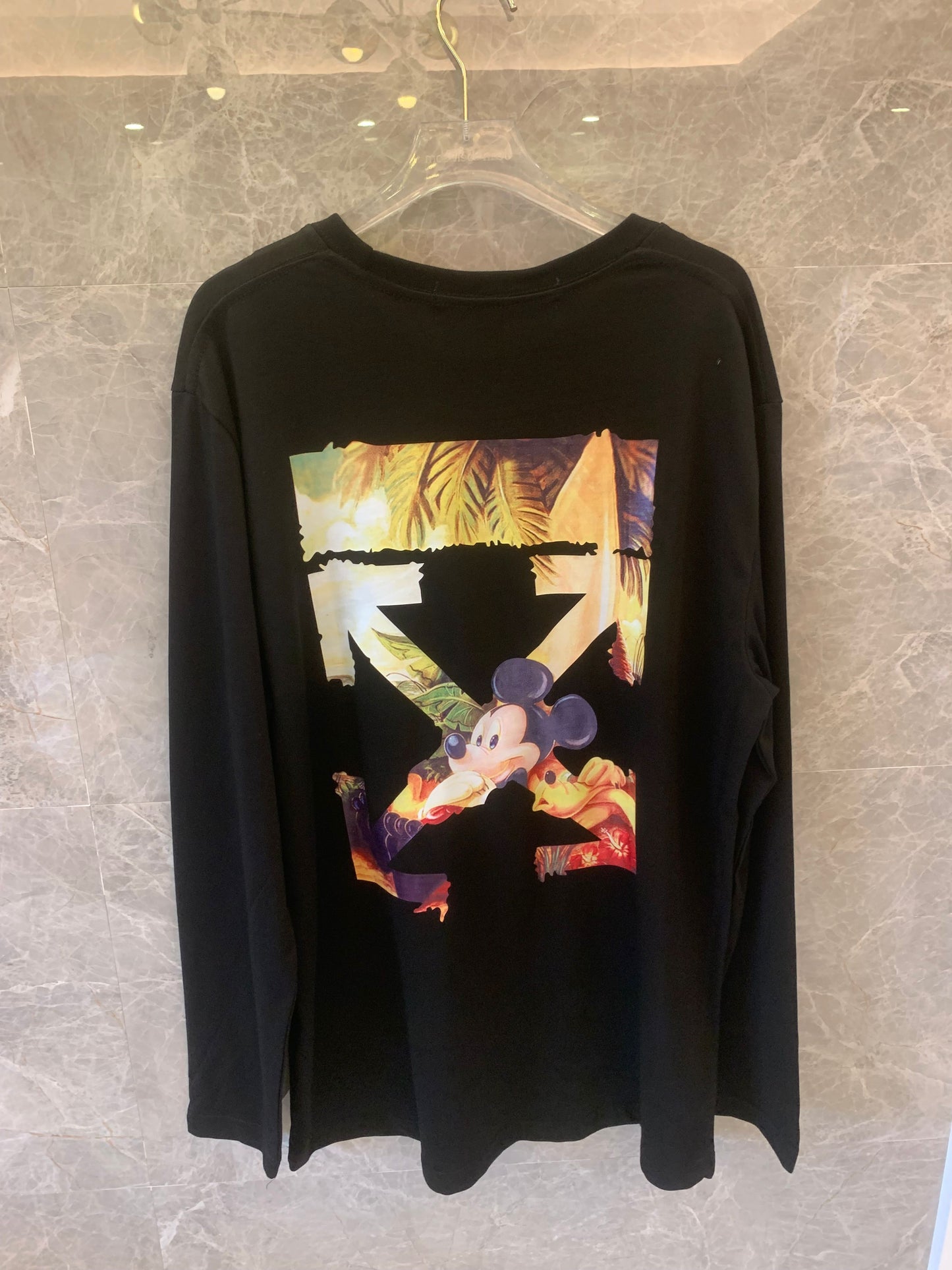 Off-White mickey mouse long-sleeve t-shirt