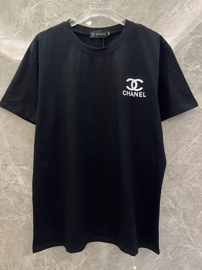 Chanel classic black logo t-shirt