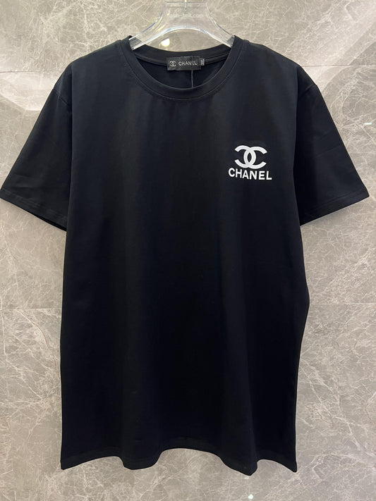 Chanel classic black logo t-shirt