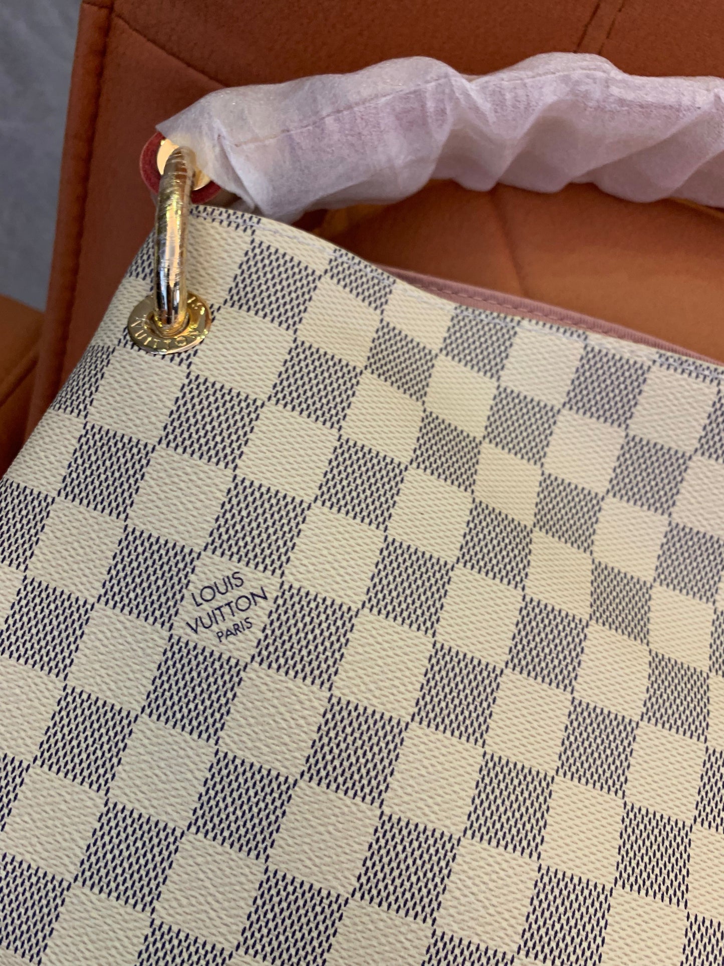 Louis Vuitton azur graceful mm totes