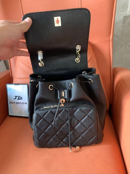 [3A Quality]Chanel backpack bags with lambskin black