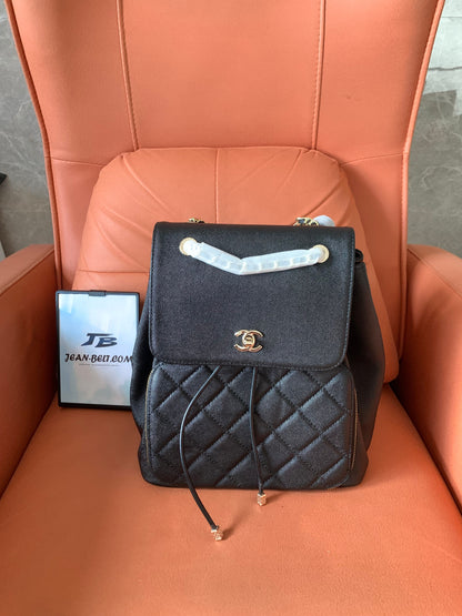 [3A Quality]Chanel backpack bags with lambskin black