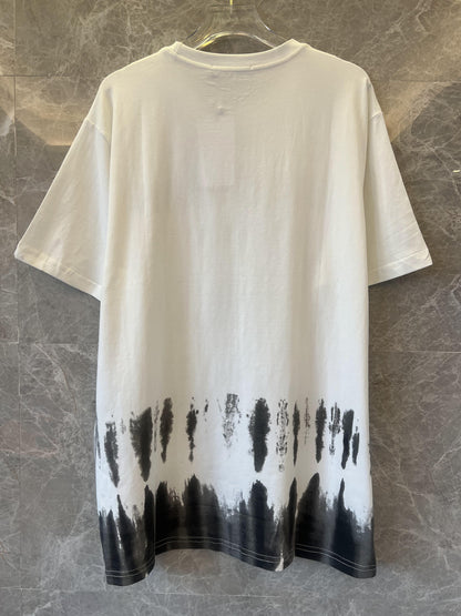 Balmain Paris logo tie-dye t-shirt