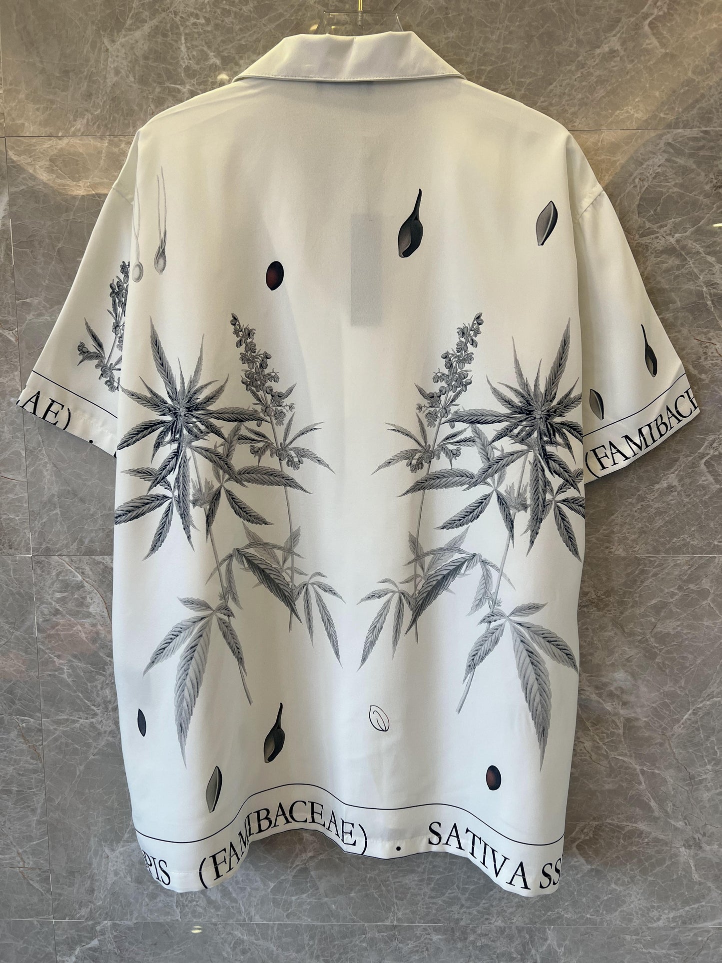 Amiri white botanical print shirt