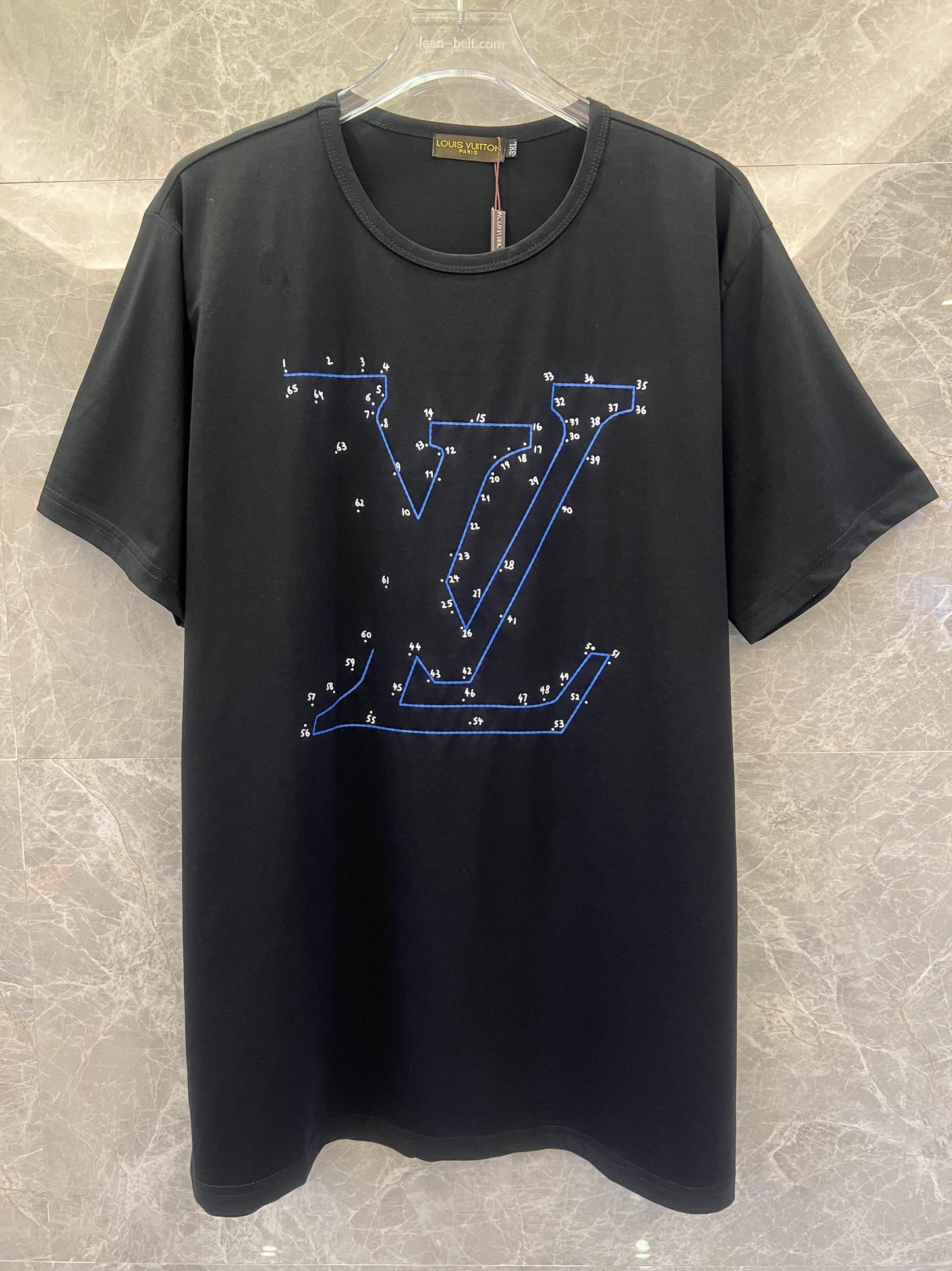 Louis Vuitton black connect-the-dots logo t-shirt