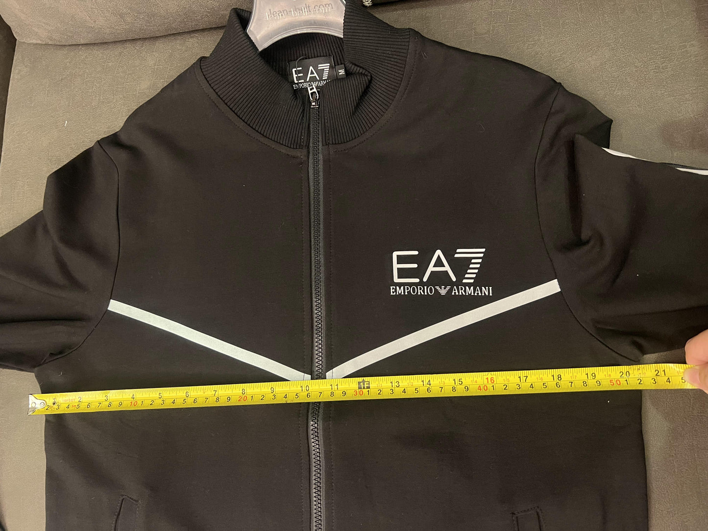 EA7 Emporio Armani black track suit with reflective details