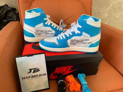 Nike Air Jordan 1 Retro  x Off-White "UNC" shoes