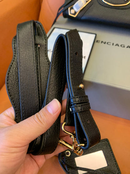 Balenciaga motorcycle bag black