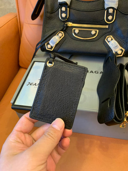 Balenciaga motorcycle bag black