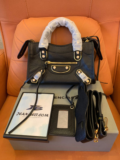 Balenciaga motorcycle bag black