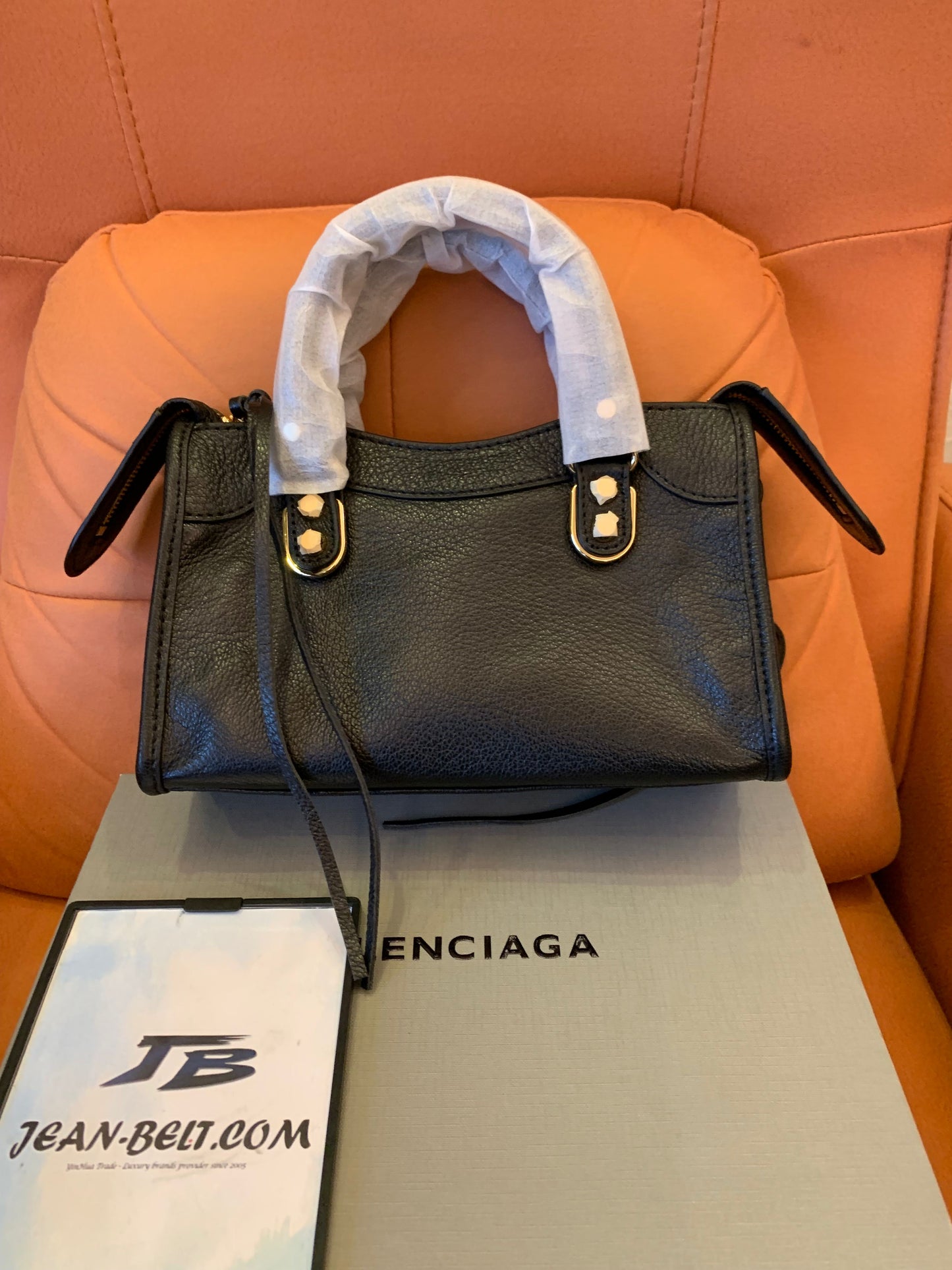 Balenciaga motorcycle bag black