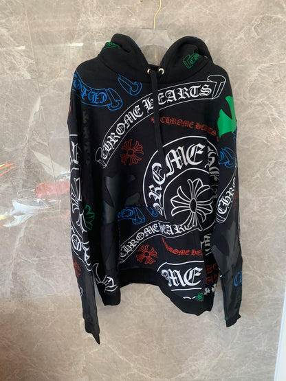 Chrome Hearts multicolor print hoodie