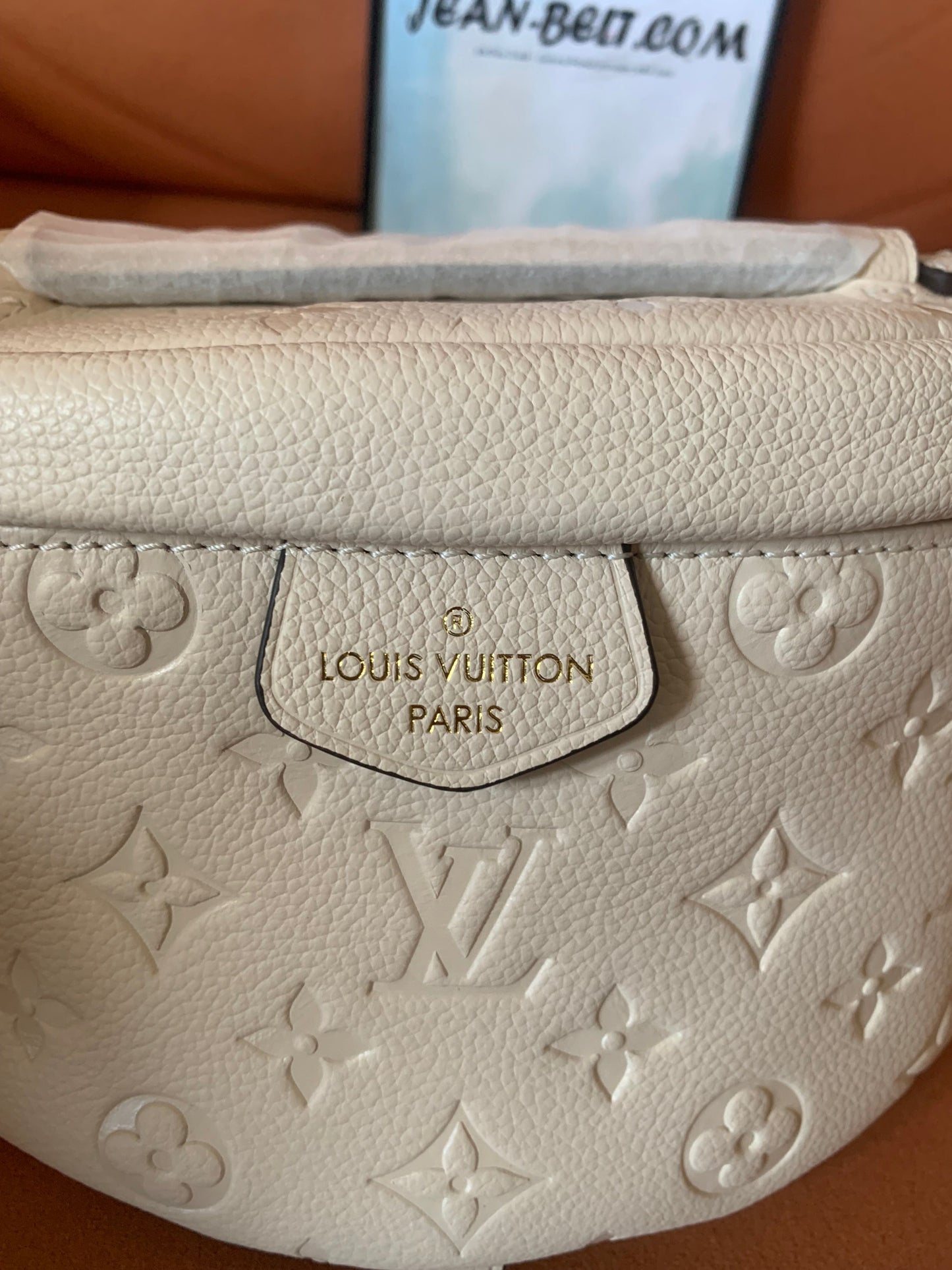 Louis Vuitton empreinte bum bag creme white