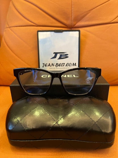 Chanel rectangular eyeglasses - black frame