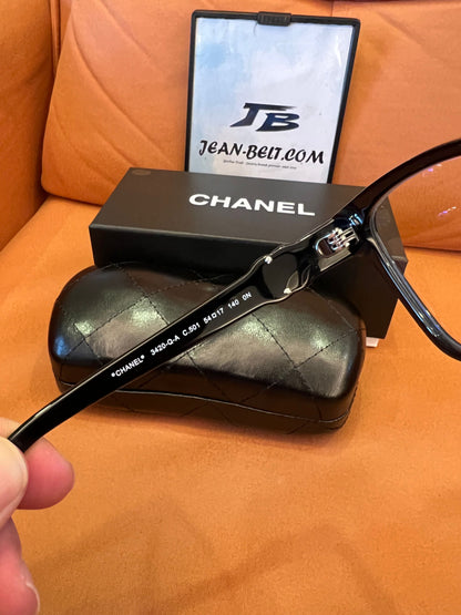 Chanel rectangular eyeglasses - black frame