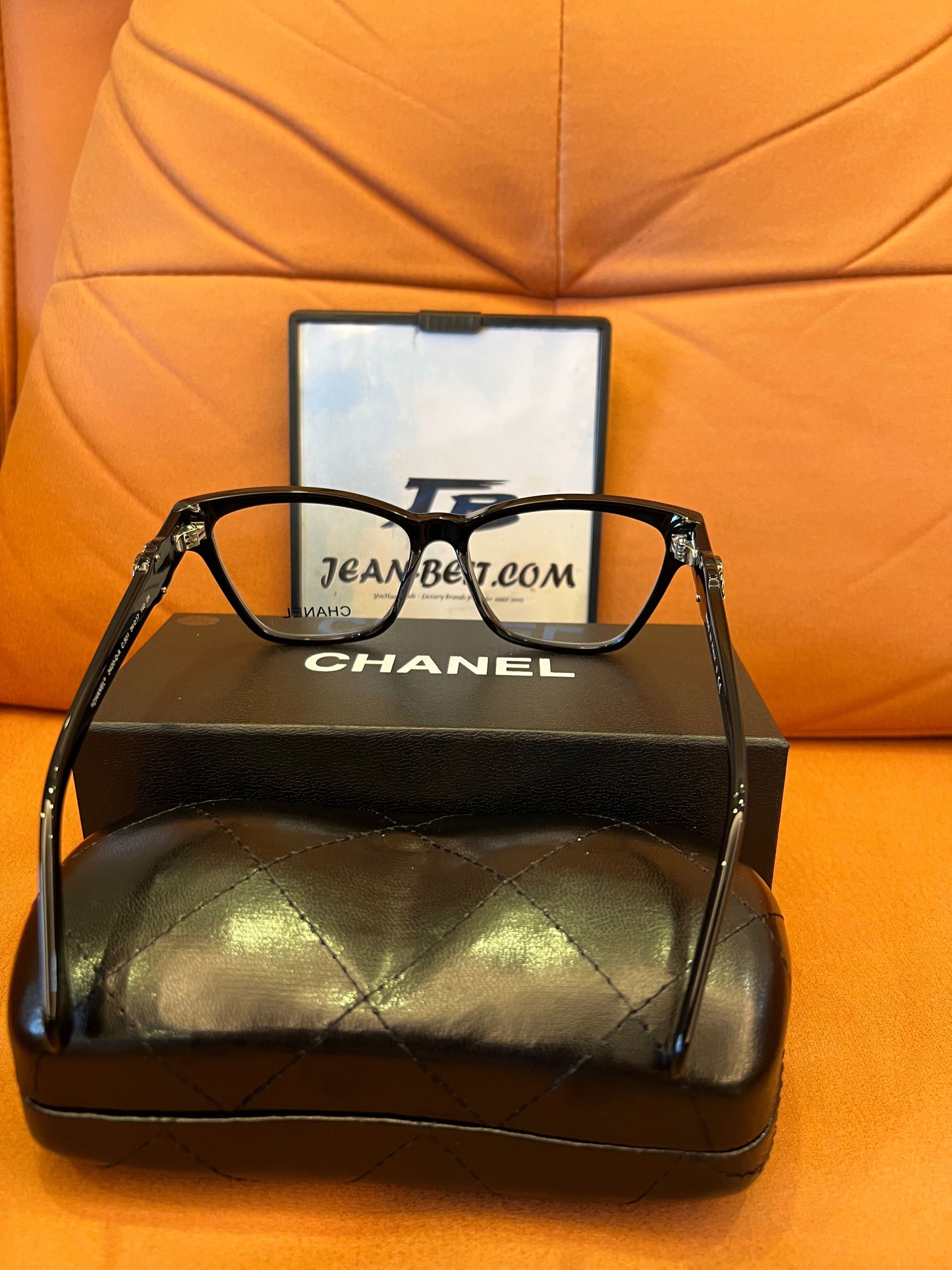 Chanel rectangular eyeglasses - black frame