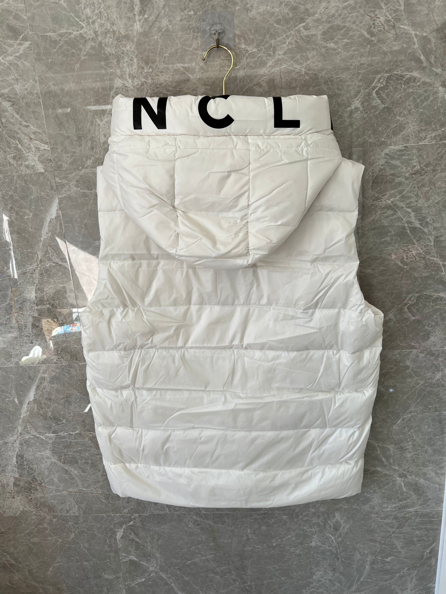 Moncler white down vest