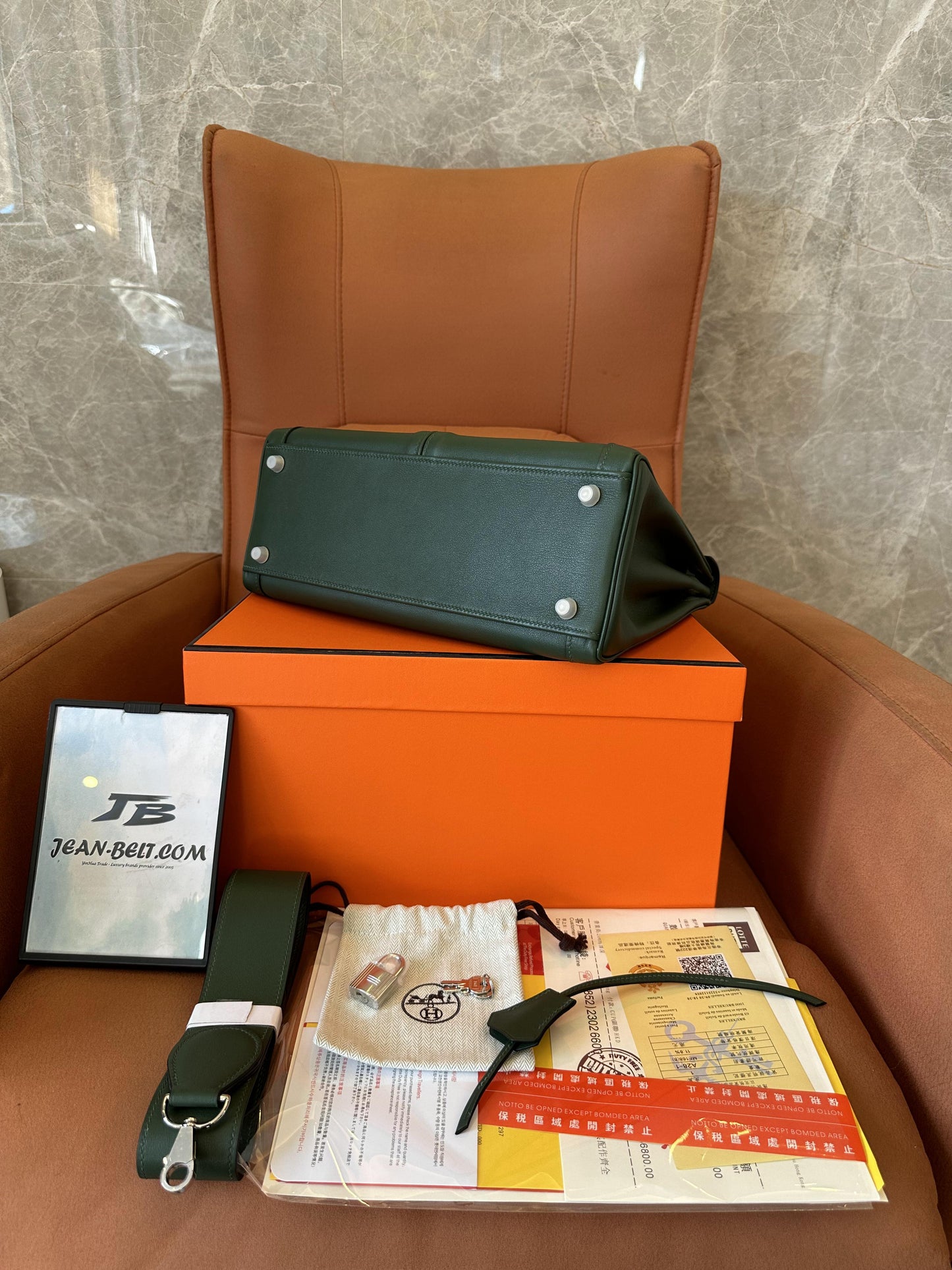 [Full Handmade]Hermes kelly lakis 28 swift handbag full handmade green