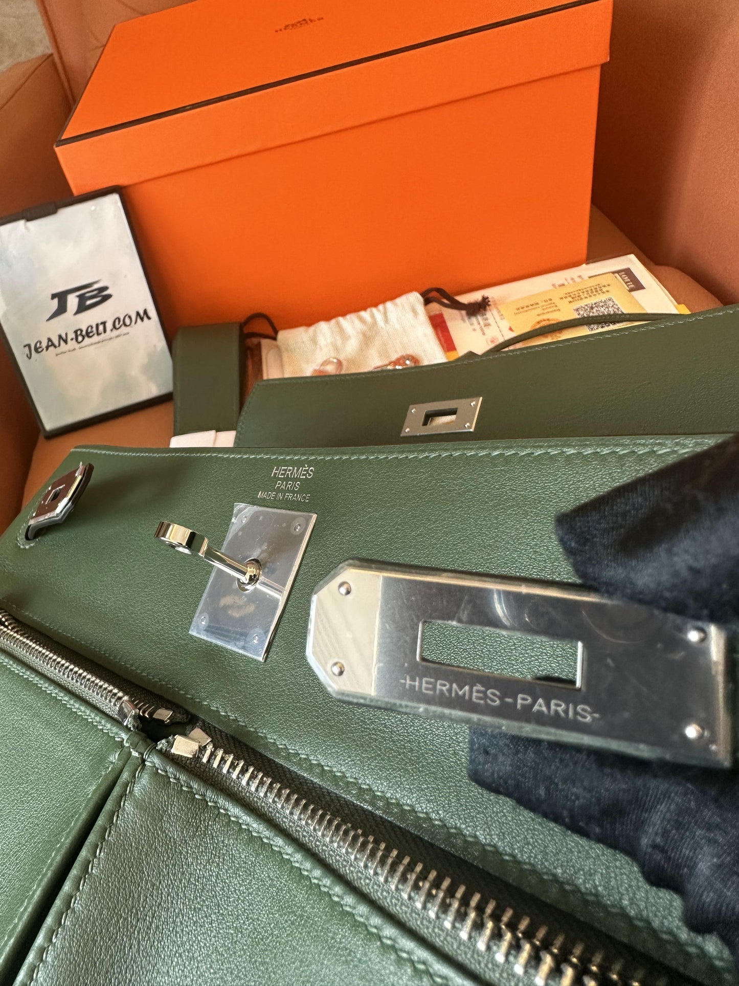 [Full Handmade]Hermes kelly lakis 28 swift handbag full handmade green