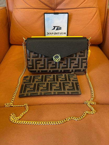 Fendi wallet on chain 3-piece set aaa quality