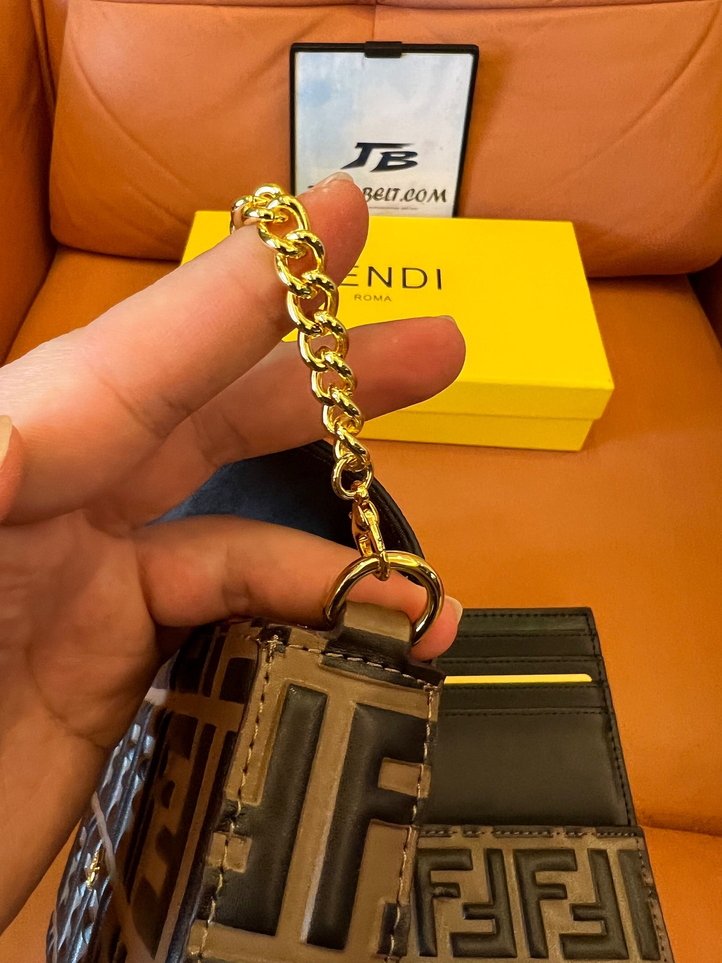 Fendi wallet on chain 3-piece set aaa quality