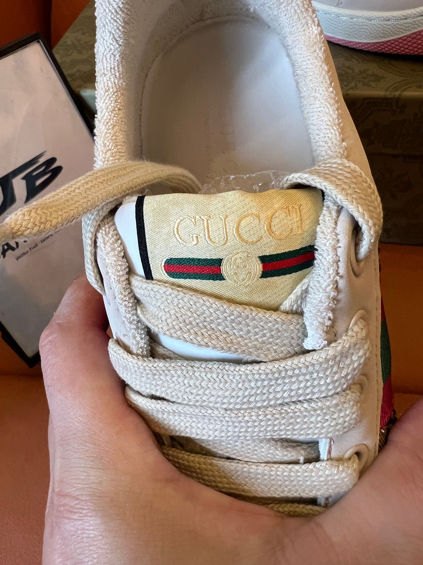 Gucci Screener women's sneakers with crystals