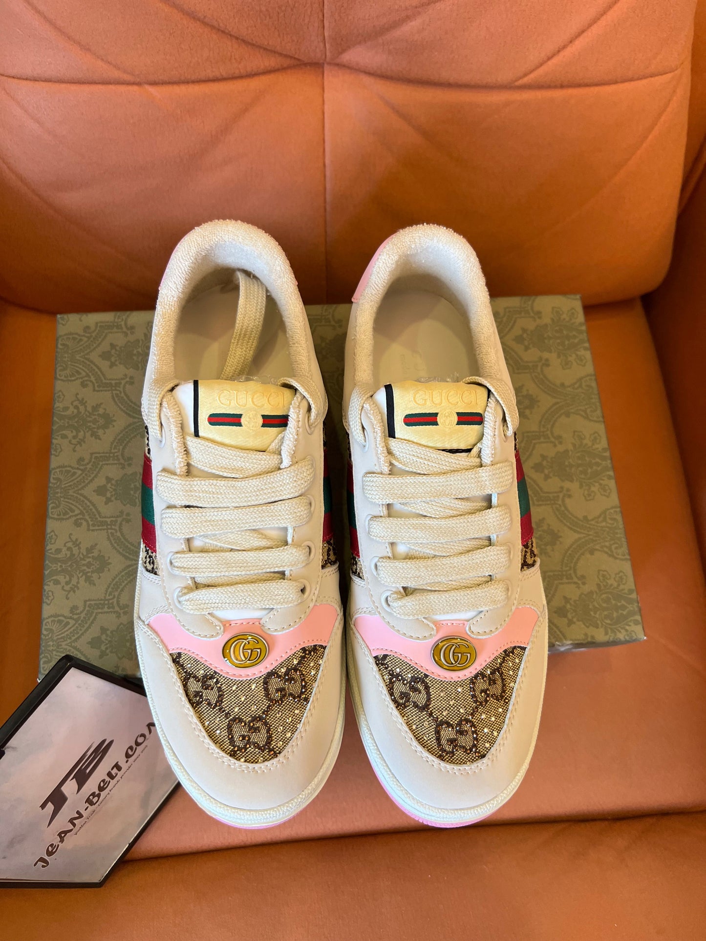 Gucci Screener women's sneakers with crystals