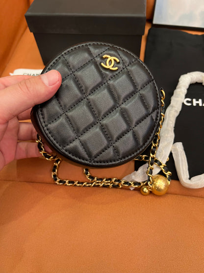 Chanel petite round cross-body bag