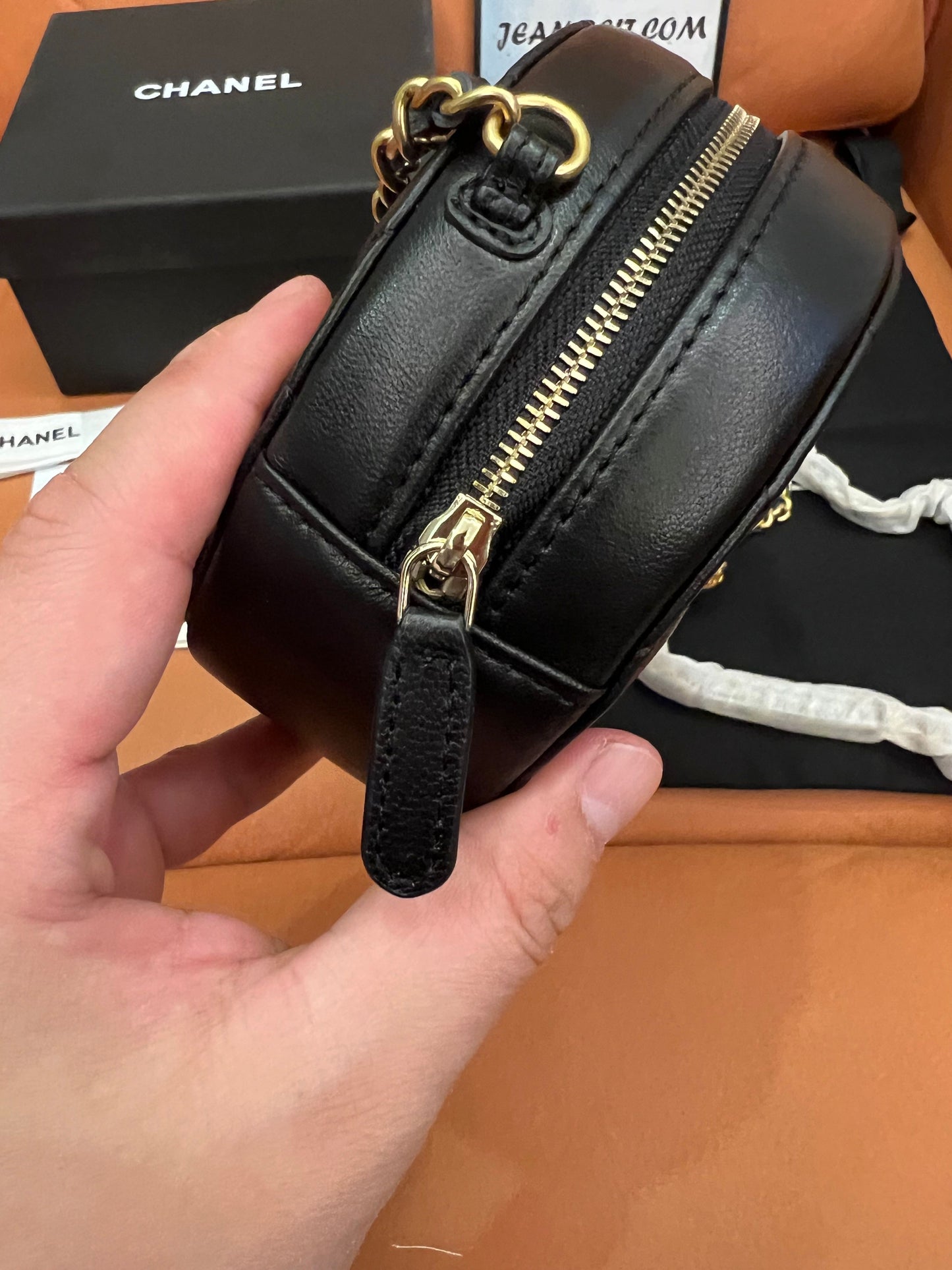 Chanel petite round cross-body bag