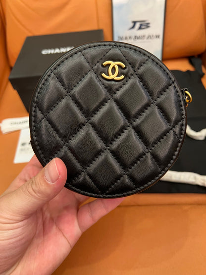 Chanel petite round cross-body bag